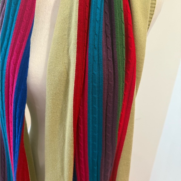 Colorful Striped Knit Scarf - 🧣 - NEW - Picture 5 of 7